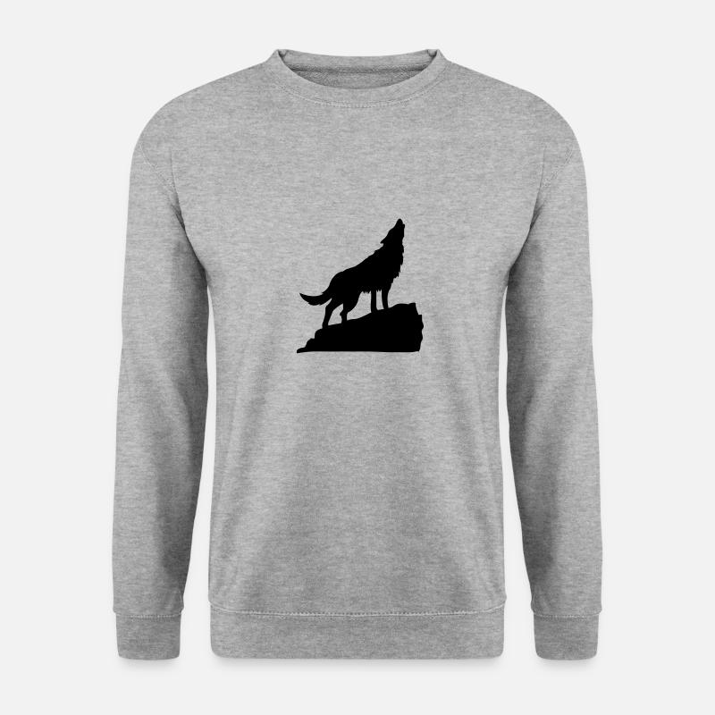 wolf - Unisex Sweatshirt - salt & pepper