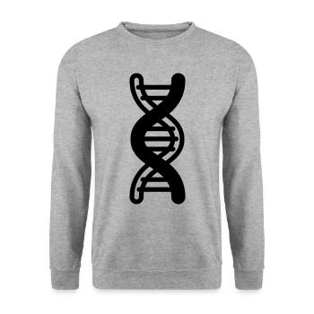 Dna symbol - Unisex Pullover - Weißgrau meliert - Vorne - Alina (178cm) & Michal (187cm)