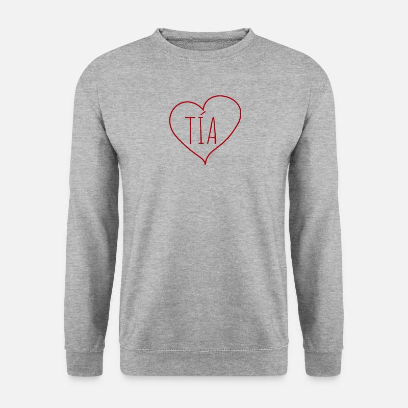 Tía Herz - Unisex Pullover - Weißgrau meliert