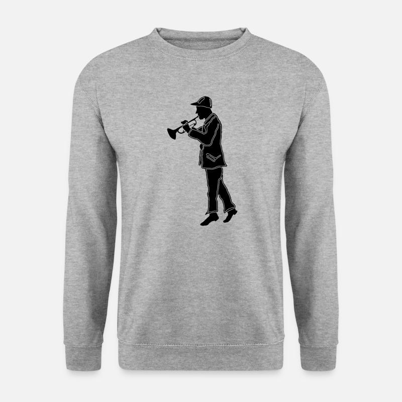 trompeter - Unisex Pullover - Weißgrau meliert