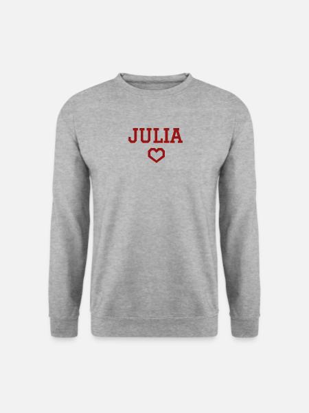 Julia heart - Unisex Sweatshirt - salt & pepper