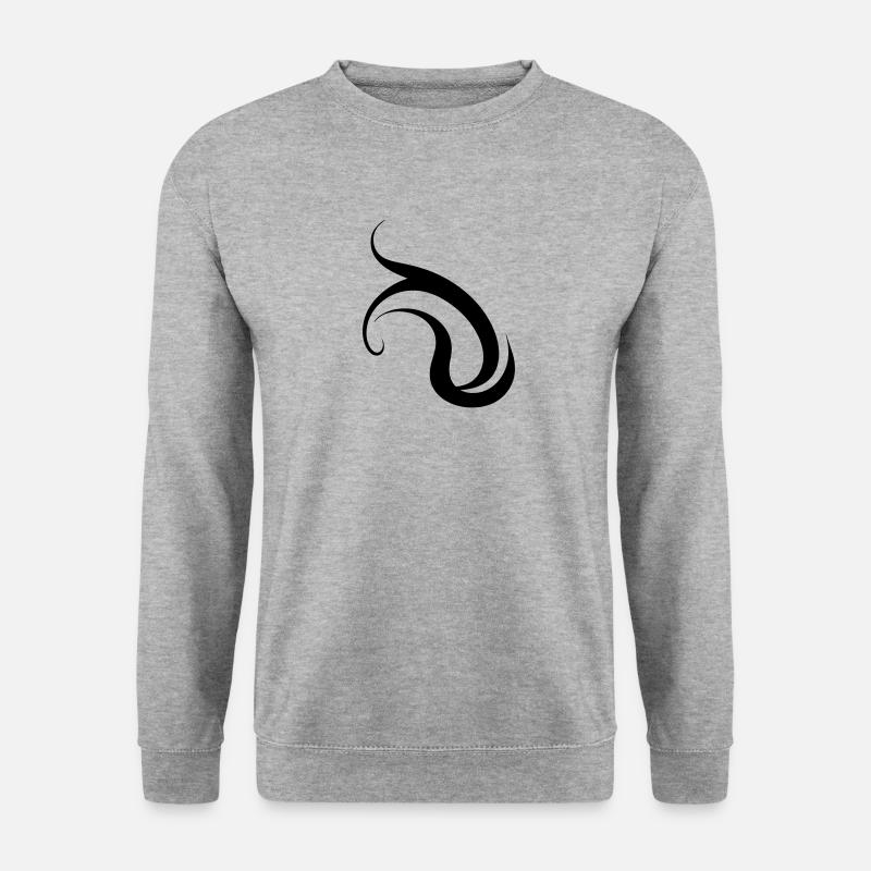 Flamme - Unisex Pullover - Weißgrau meliert