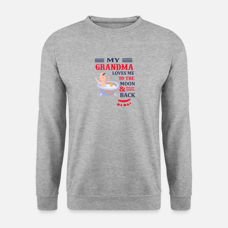 baby - Unisex Pullover - Weißgrau meliert