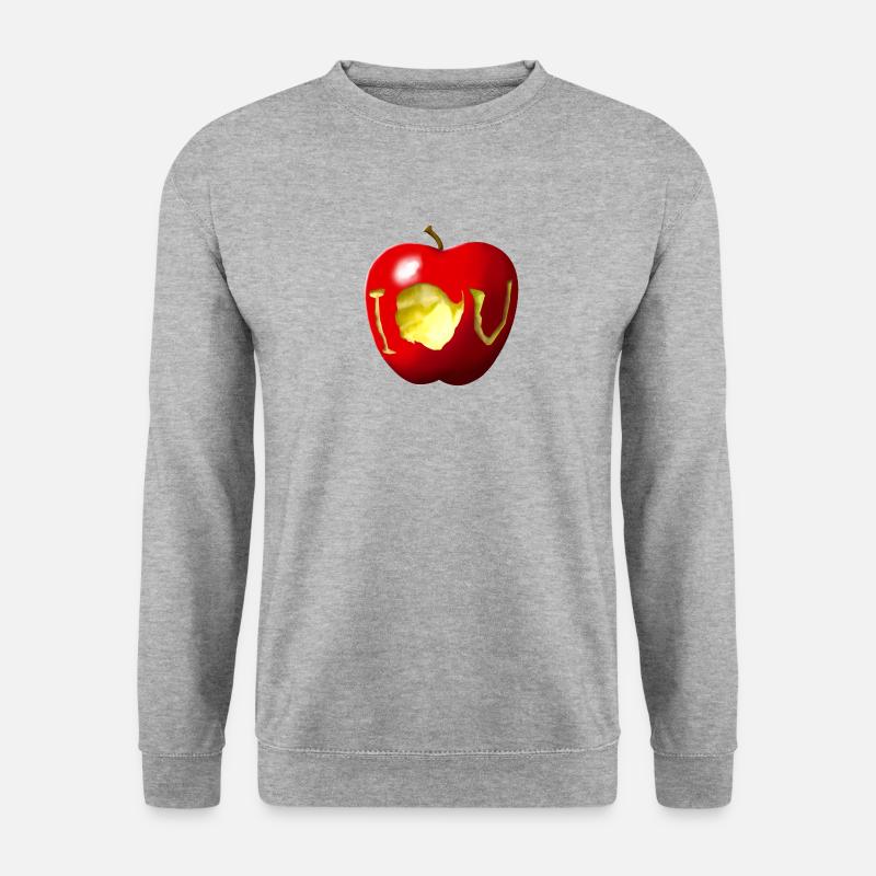 IOU - Unisex Pullover - Weißgrau meliert