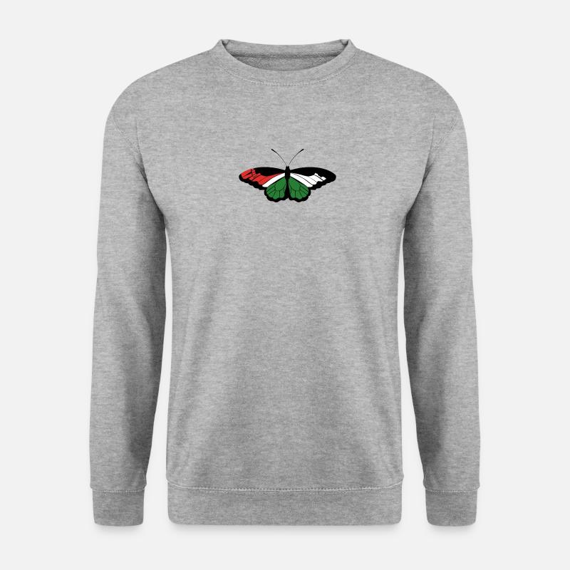 Palestine Butterfly - Unisex Sweatshirt - salt & pepper