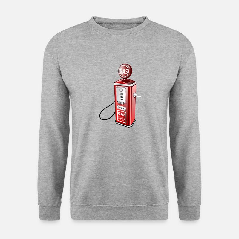 Zapfsäule - Unisex Pullover - Weißgrau meliert