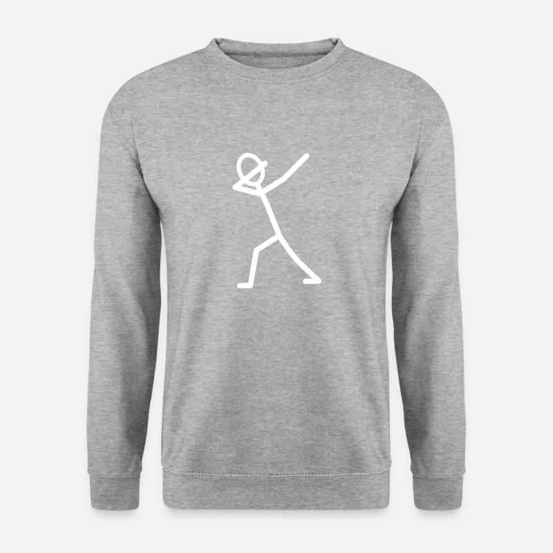 DAB DÄB Jubel Geschenkidee - Unisex Pullover - Weißgrau meliert