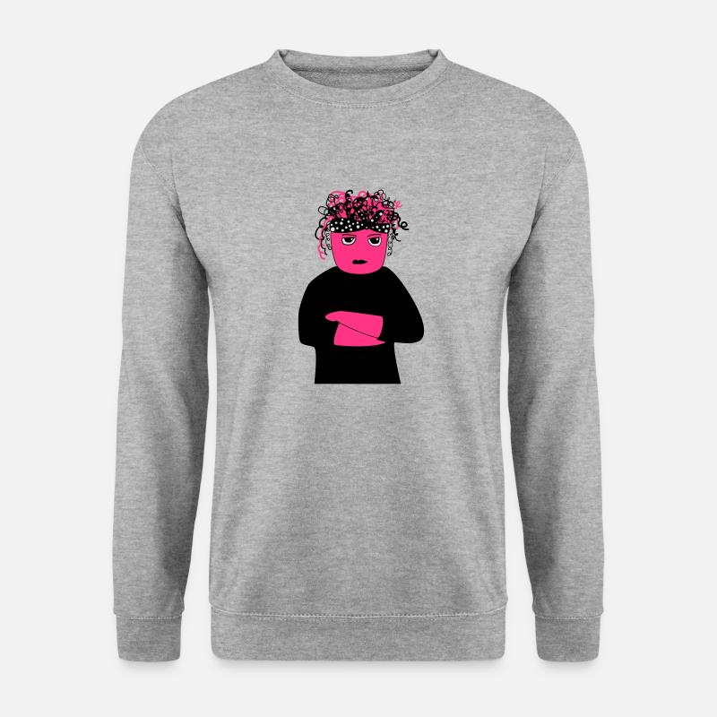 Yannie | Feminismus - Unisex Pullover - Weißgrau meliert