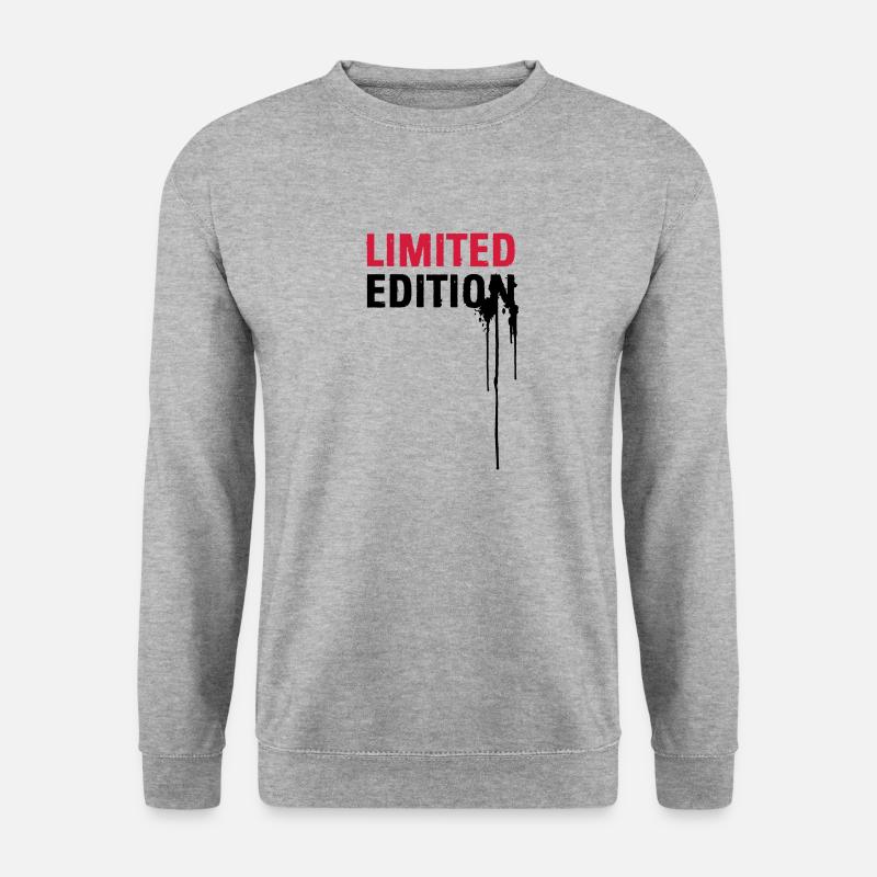 Limited Edition - Unisex Pullover - Weißgrau meliert