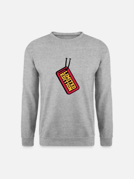 Limited Edition Price Tag Design - Unisex Pullover - Weißgrau meliert