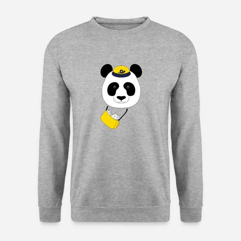 Pandelivery by Pandalicious.Me - Unisex Pullover - Weißgrau meliert