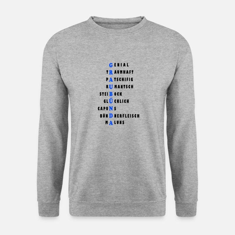 graubünda - Unisex Pullover - Weißgrau meliert
