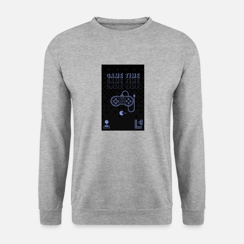Game Time - Unisex Pullover - Weißgrau meliert