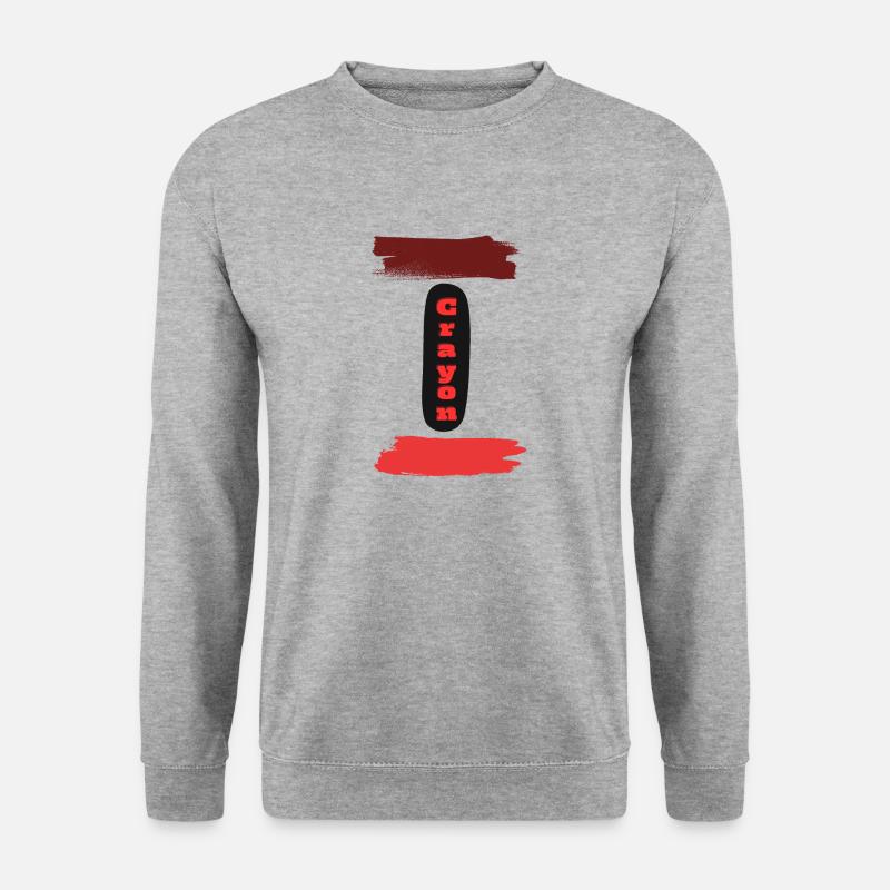 Buntstift - Unisex Pullover - Weißgrau meliert