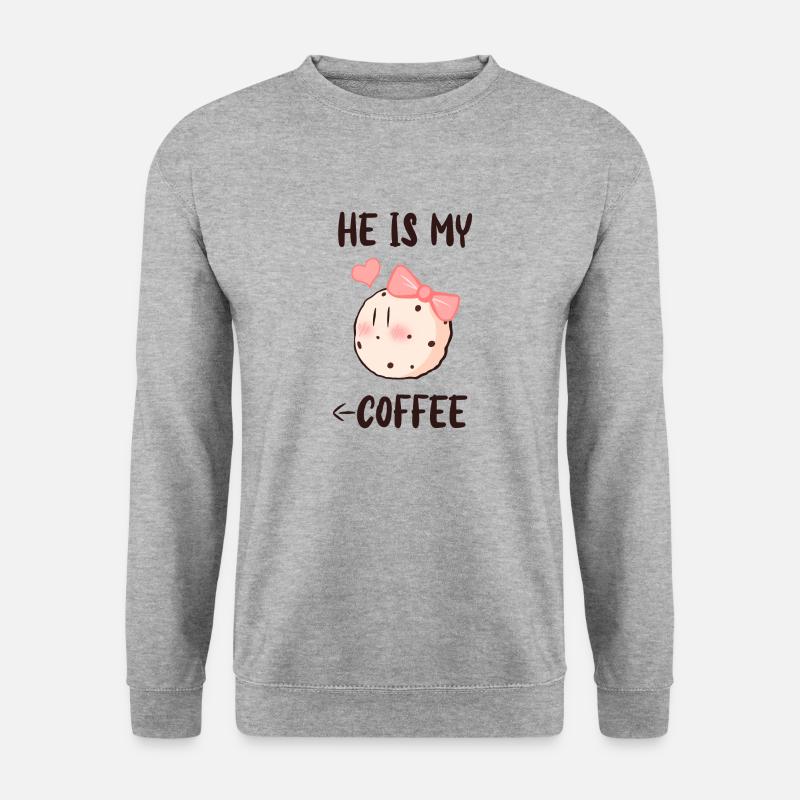 C’est mon café - Sweat-shirt Unisexe - gris chiné