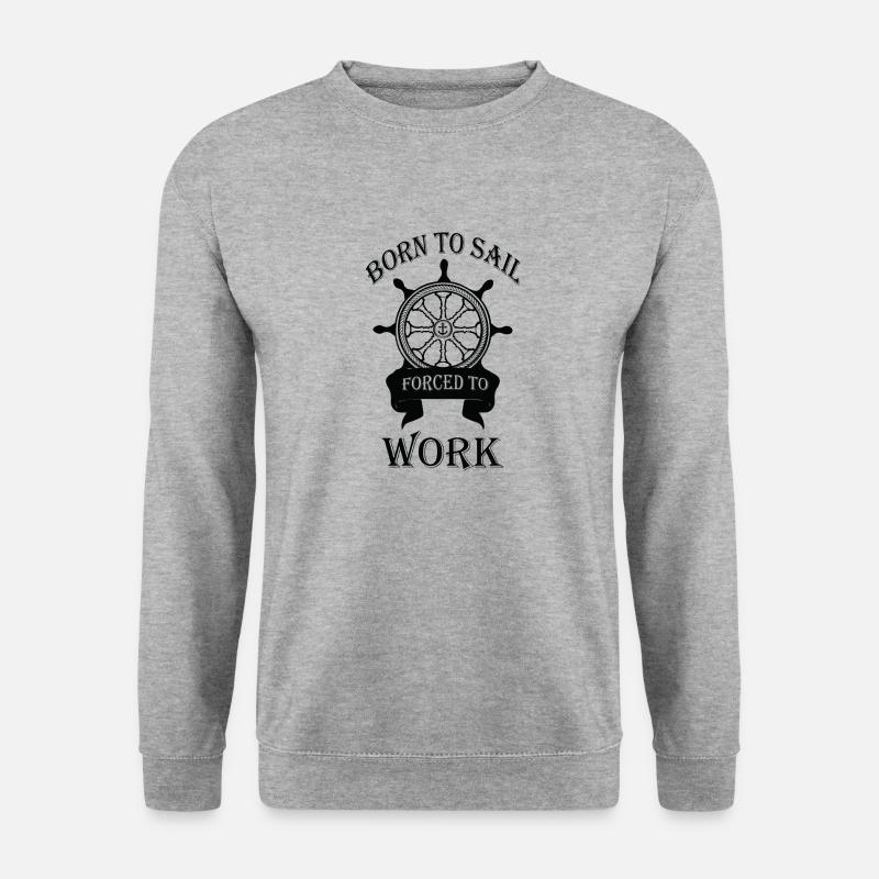 Segeln Wasser Sport Wind - Unisex Pullover - Weißgrau meliert