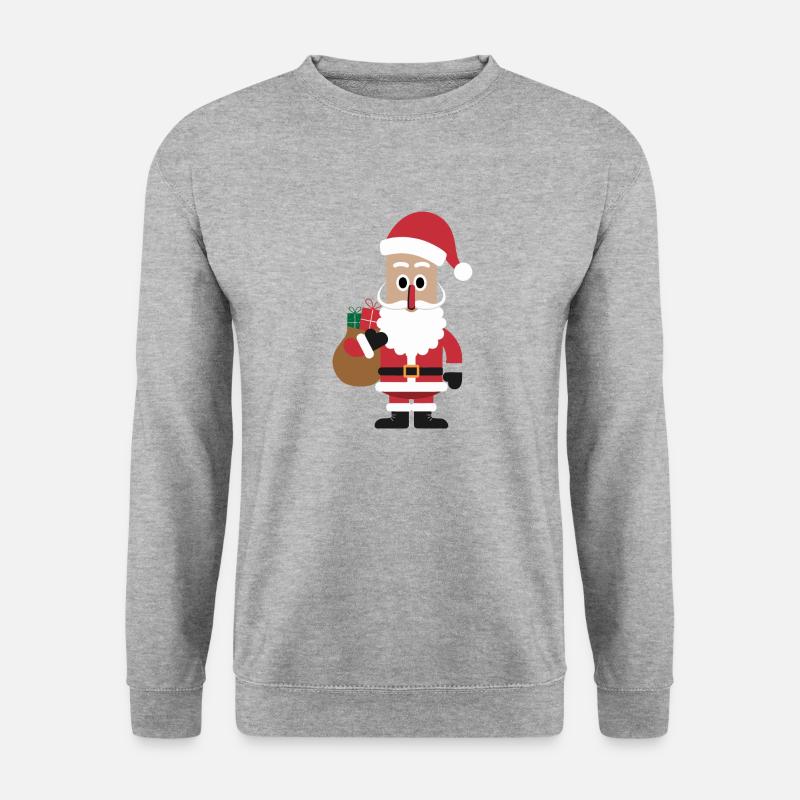 Santa - Unisex Pullover - Weißgrau meliert