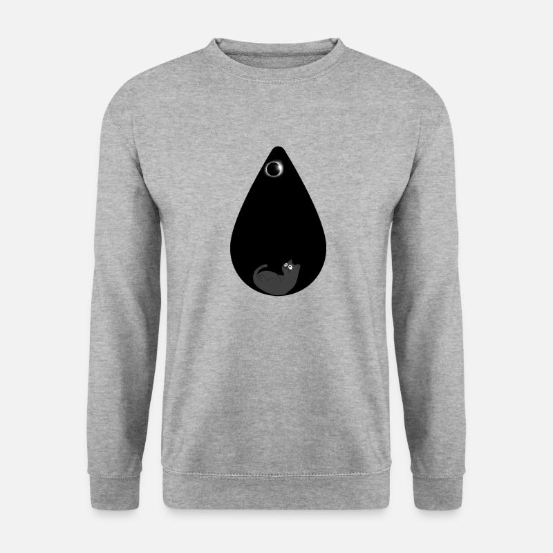 Cat Under Eclips Designs - Unisex Sweatshirt - salt & pepper