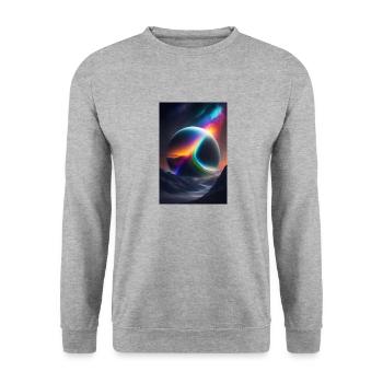 univers 3 - Sweat-shirt Unisexe - gris chiné - Devant - Alina (178cm) & Michal (187cm)