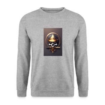 Sniper - Unisex Sweatshirt - salt & pepper - Front - Alina (178cm) & Michal (187cm)