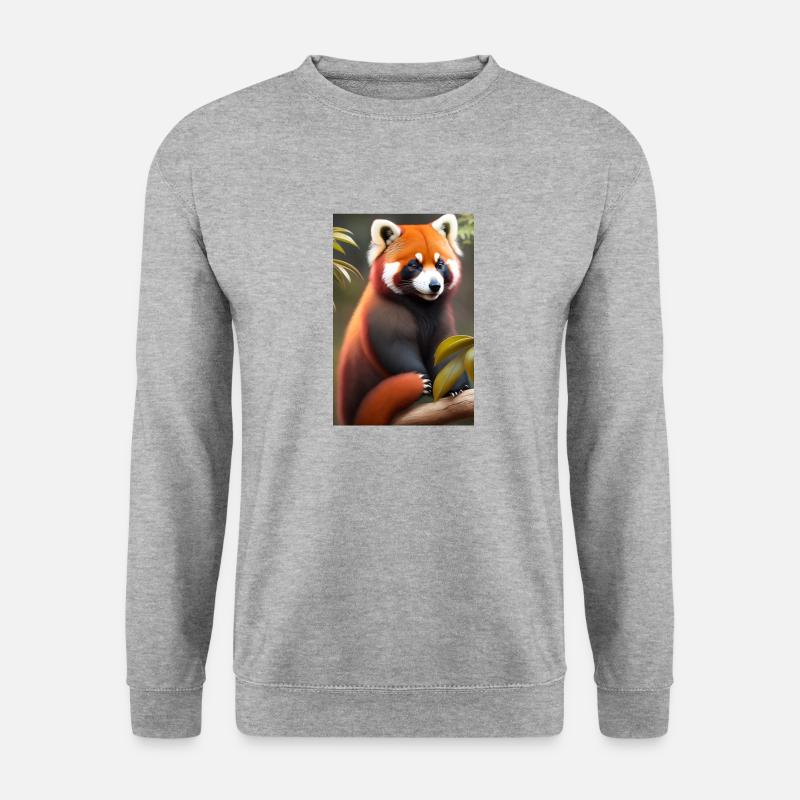 Pandamonium - Unisex Pullover - Weißgrau meliert