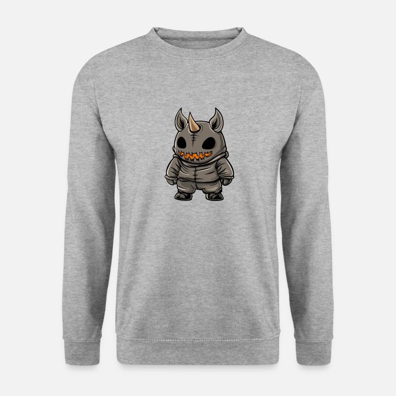 Rhino Halloween Comic Funny - Unisex Sweatshirt - salt & pepper