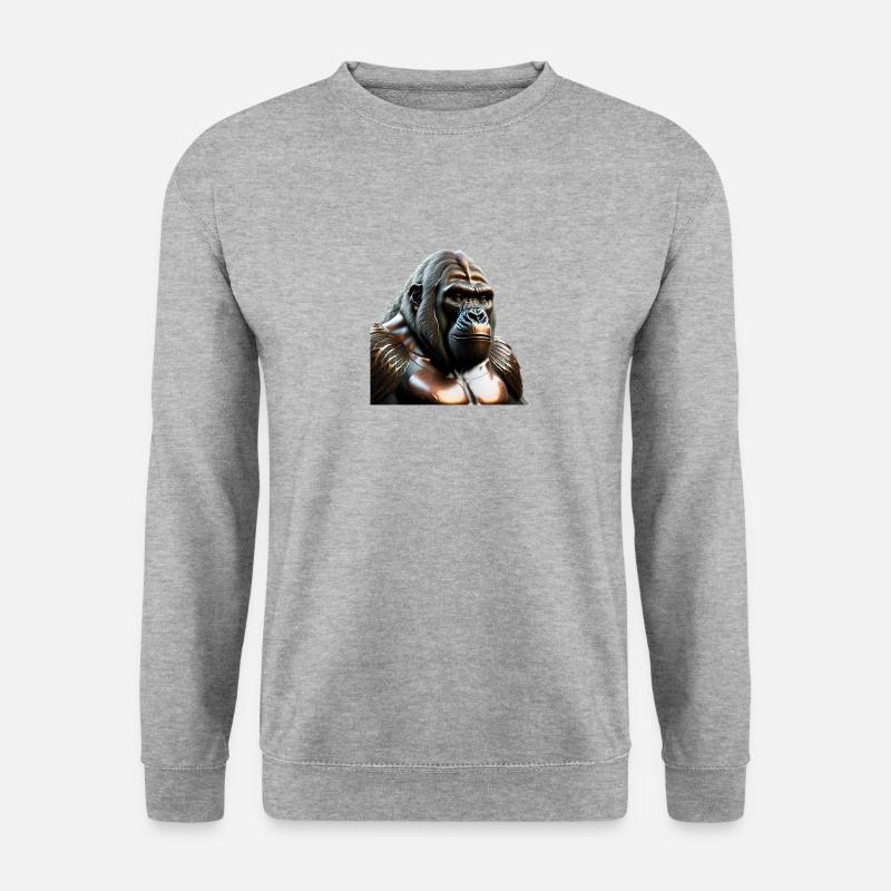 The Bronze Gorilla - Unisex Pullover - Weißgrau meliert