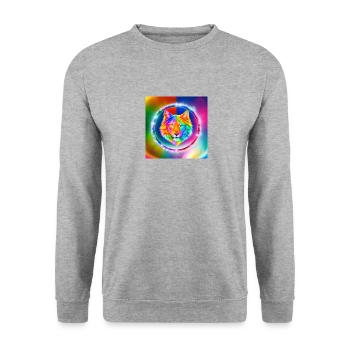 Chien magnifique - Sweat-shirt Unisexe - gris chiné - Devant - Alina (178cm) & Michal (187cm)