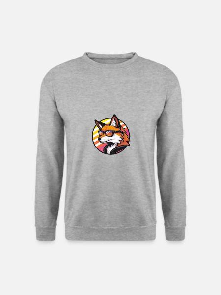 Fox Comic Cool Summer - Unisex Sweatshirt - salt & pepper