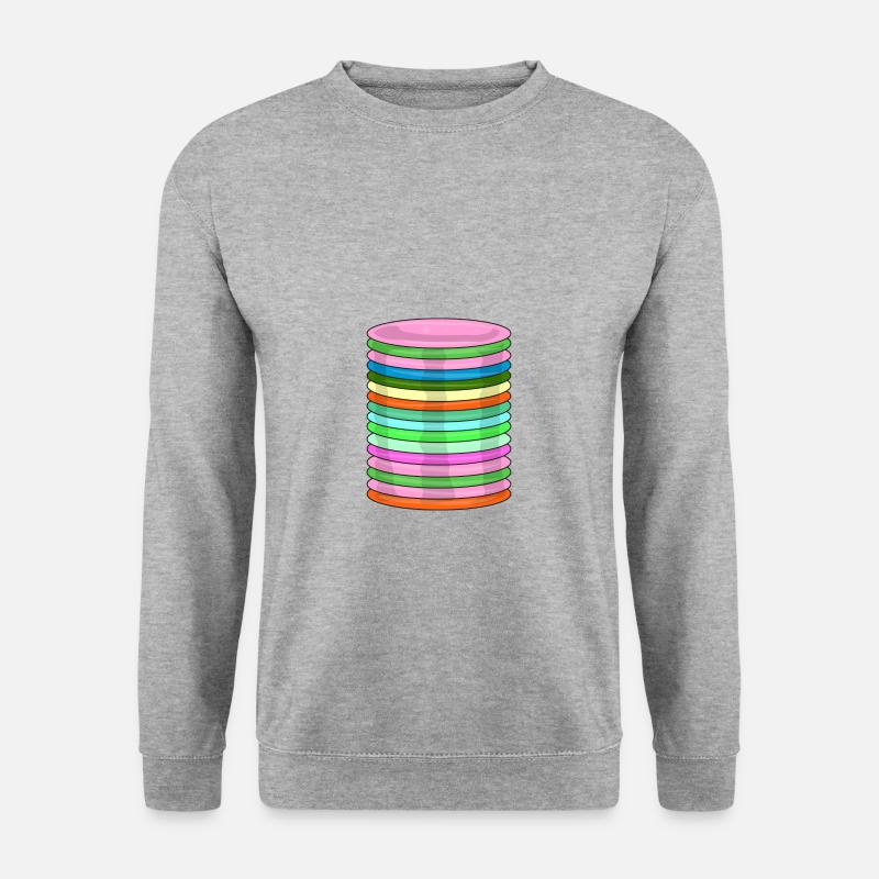 Frisbee Golf Disc Frisbee Discgolf - Unisex Pullover - Weißgrau meliert