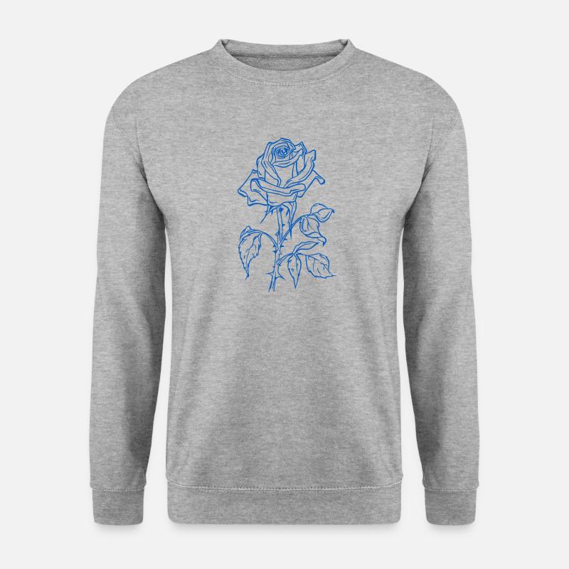 Blue Rose - Unisex Sweatshirt - salt & pepper