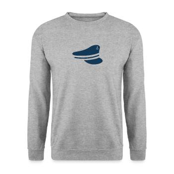 Cap maritime motif for fur seals as a gift - Unisex Sweatshirt - salt & pepper - Front - Alina (178cm) & Michal (187cm)