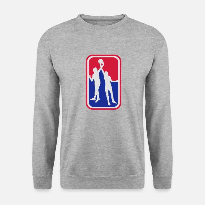 basketball_3_g1 - Unisex Pullover - Weißgrau meliert