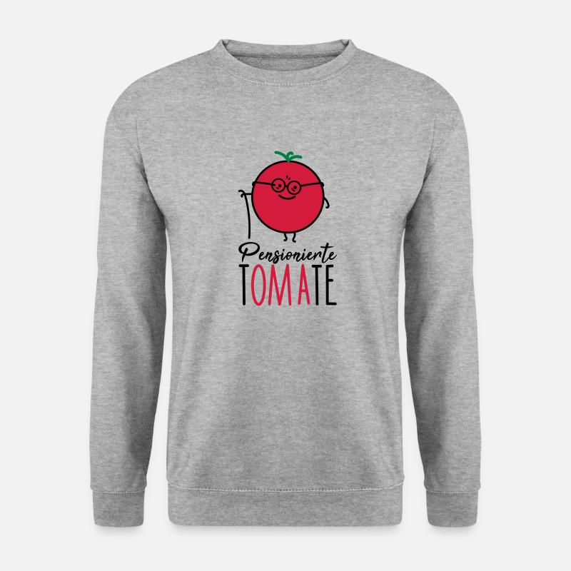 Pensionierte Oma - Unisex Pullover - Weißgrau meliert