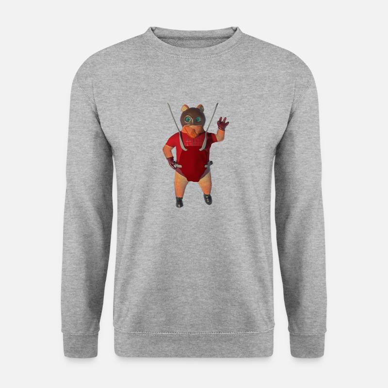 MEIN KLEINES GESCHÖPF - Unisex Pullover - Weißgrau meliert