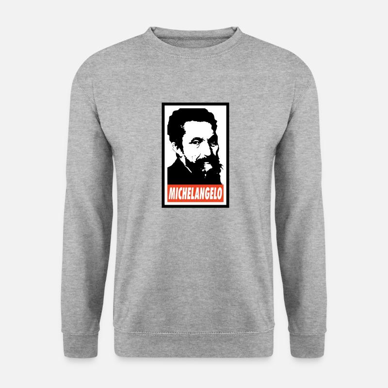 Michelangelo - Unisex Pullover - Weißgrau meliert