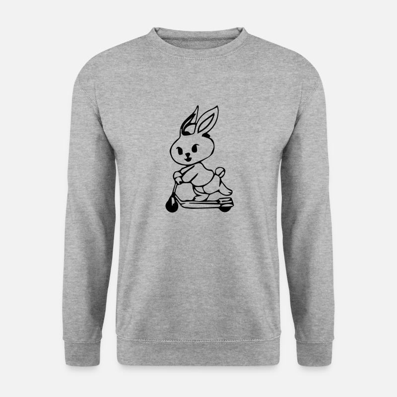 E-Scooter E-Roller Scooter - Sweat-shirt Unisexe - gris chiné