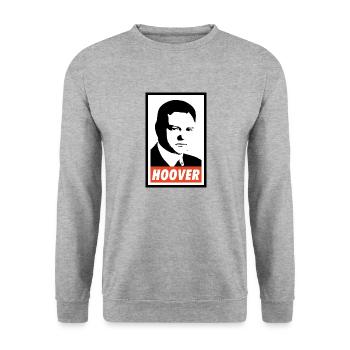 Herbert Hoover - Unisex Pullover - Weißgrau meliert - Vorne - Alina (178cm) & Michal (187cm)