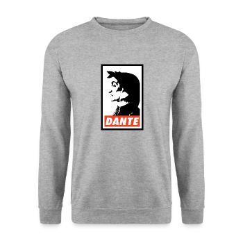 Dante - Unisex Pullover - Weißgrau meliert - Vorne - Alina (178cm) & Michal (187cm)