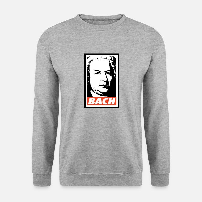 Bach - Unisex Pullover - Weißgrau meliert