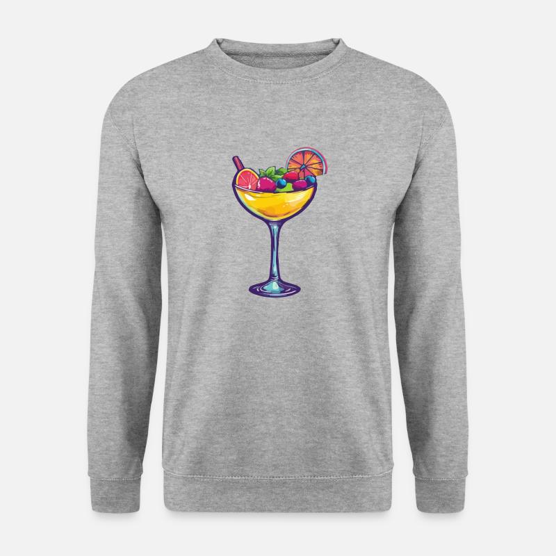 Cocktail 6 - Unisex Pullover - Weißgrau meliert