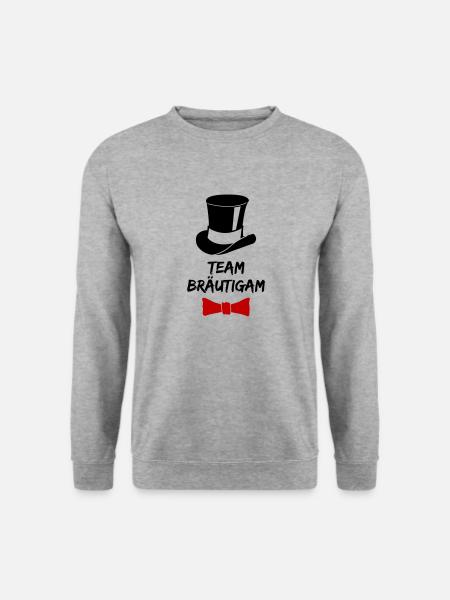 team bräutigam 02 - Unisex Pullover - Weißgrau meliert
