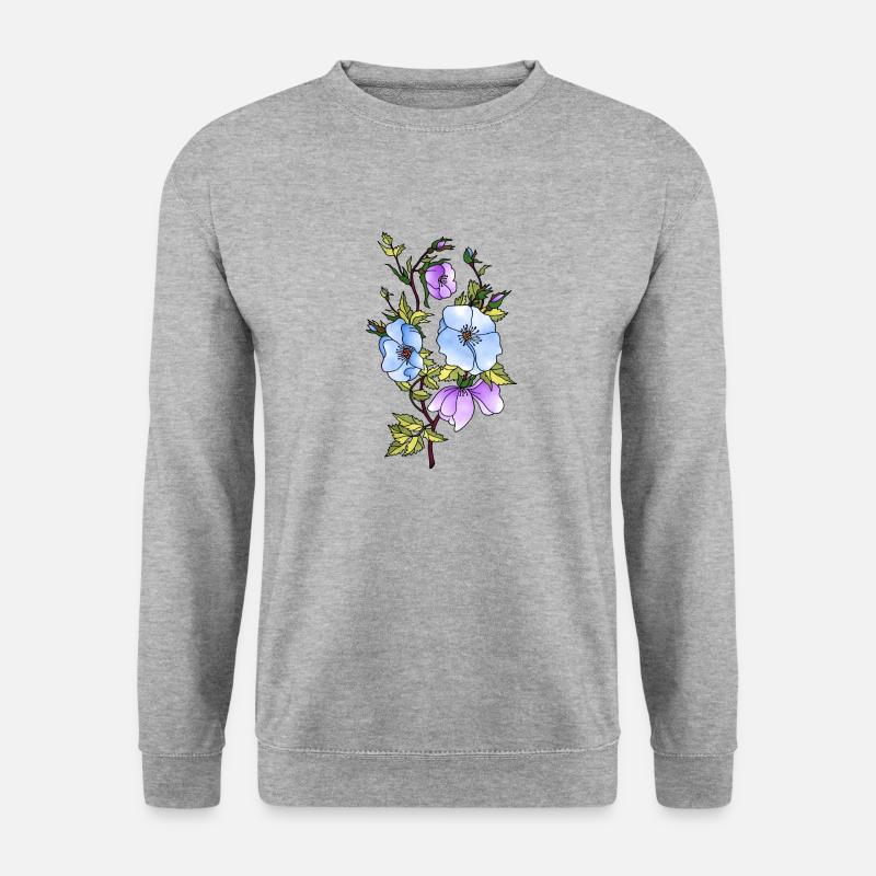 Fleur - Sweat-shirt Unisexe - gris chiné