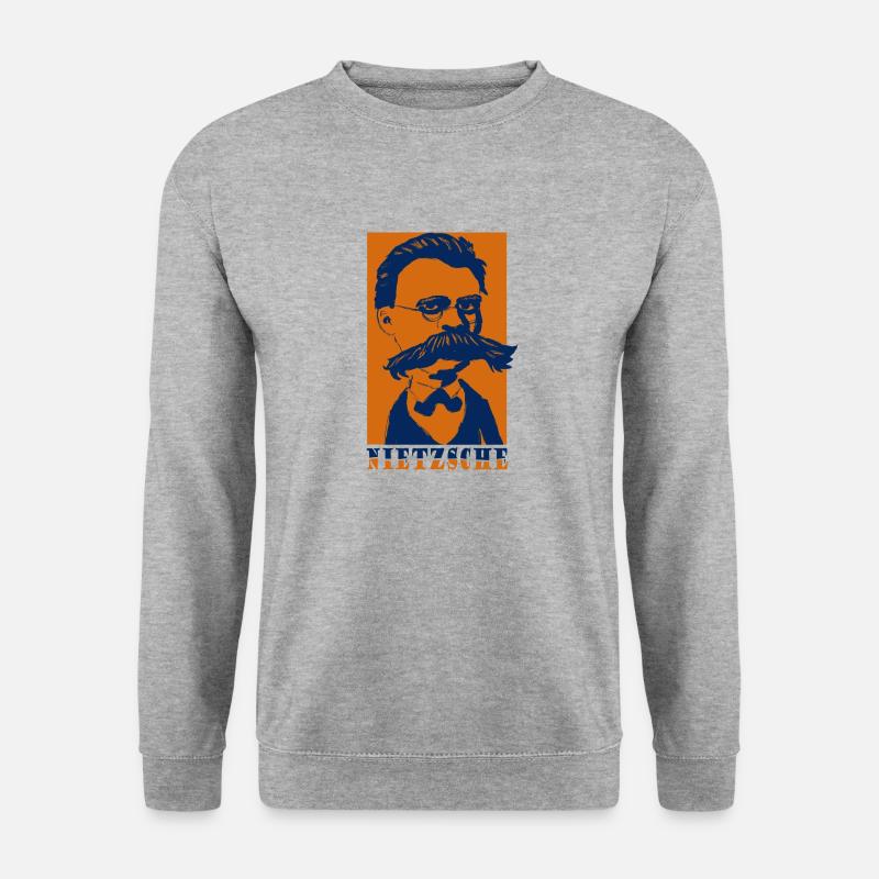 Nietzsche - Unisex Pullover - Weißgrau meliert