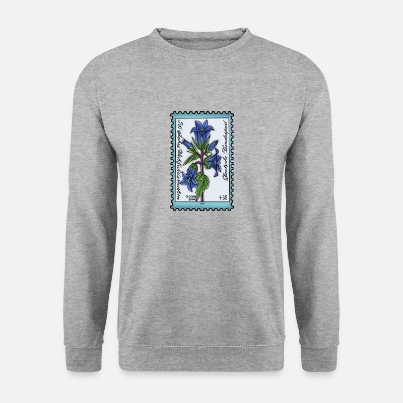 Glockenblume - Unisex Pullover - Weißgrau meliert