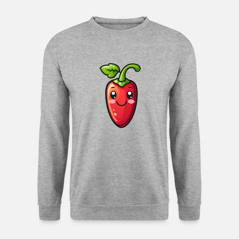 Chili - Unisex Pullover - Weißgrau meliert