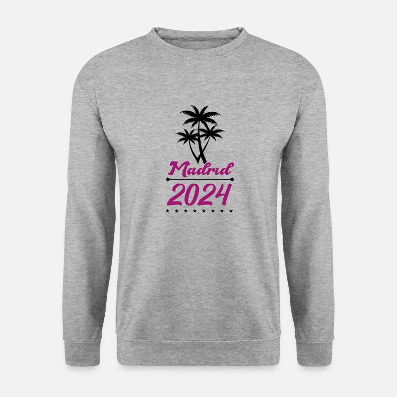 madrid 2024 - Unisex Pullover - Weißgrau meliert