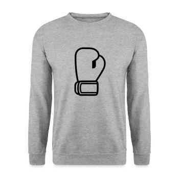 gant de boxe - Sweat-shirt Unisexe - gris chiné - Devant - Alina (178cm) & Michal (187cm)