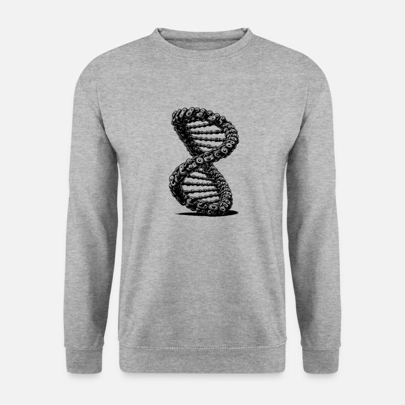 Möbius Loop Chaînes courbes DNA - Sweat-shirt Unisexe - gris chiné