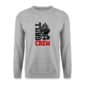 Grill Crew - Unisex Sweatshirt - salt & pepper - Front - Alina (178cm) & Michal (187cm)